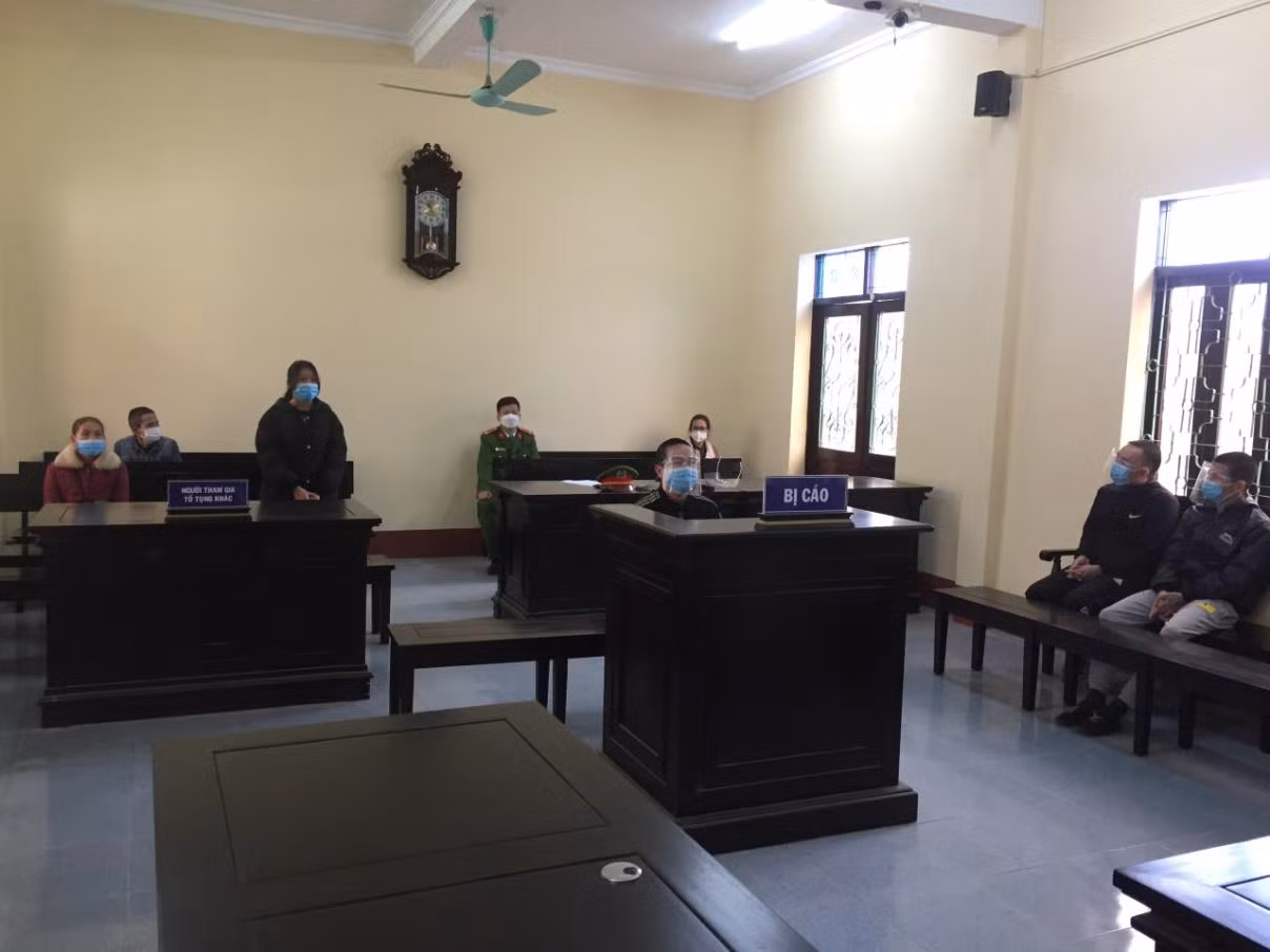 Trần Đình Phi tại phiên tòa