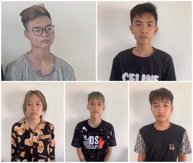 Các đối tượng trong đường dây trộm cắp xe máy.