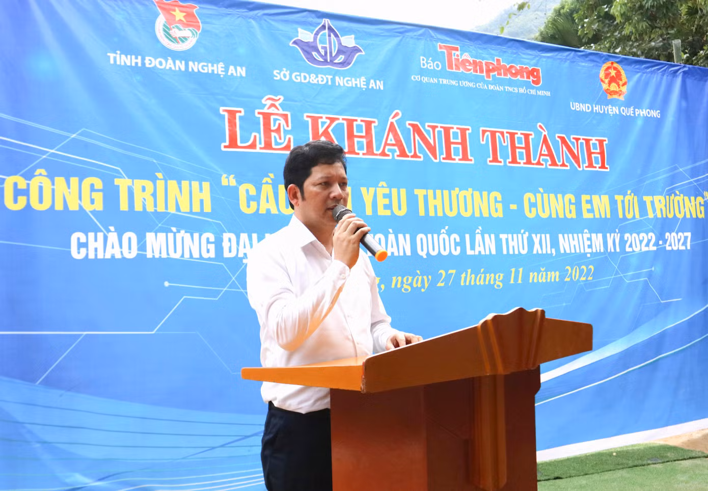 Ông Dương Hoàng Vũ - Chủ tịch UBND huyện Quế Phong
