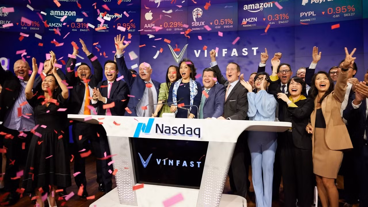 Vinfast chính thức niêm yết trên Nasdaq.
