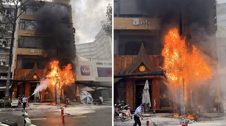 Hiện trường vụ cháy. Ảnh: MH