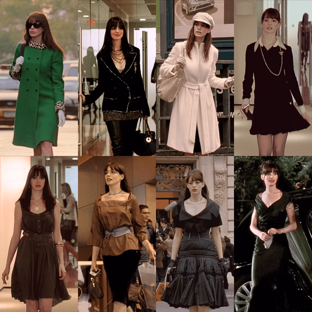 Những bộ cánh trong phim của Anne Hathaway đến tận ngày nay vẫn chưa hề lỗi mốt.