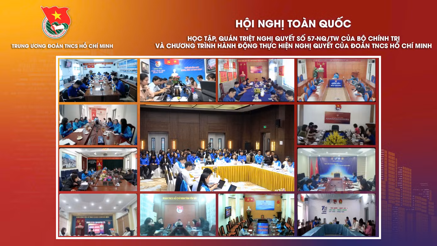 Đông đảo cán bộ Đoàn, đoàn viên, thanh niên tham gia hội nghị tại các điểm cầu. Đông đảo cán bộ Đoàn, đoàn viên, thanh niên tham gia hội nghị tại các điểm cầu.