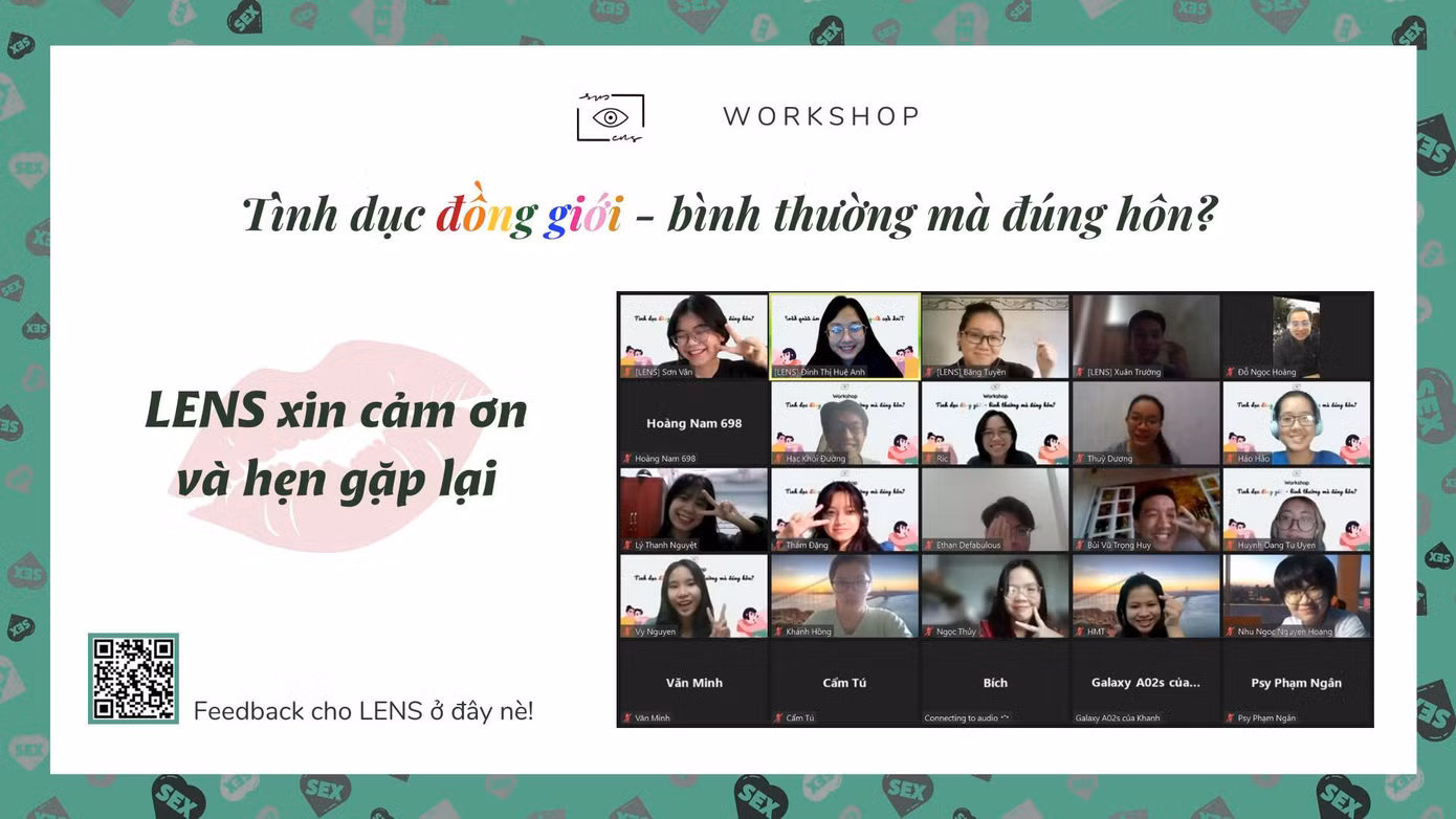 Workshop "Tình dục đồng giới - bình thường mà đúng hôn?" mang lại góc nhìn toàn diện, khách quan và cởi mở hơn đối với quan hệ tình dục đồng giới.