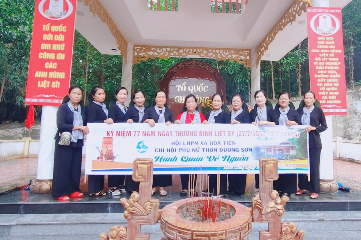 Công lao của những anh hùng đã ngã xuống vì độc lập tự do dân tộc không thể nào quên.