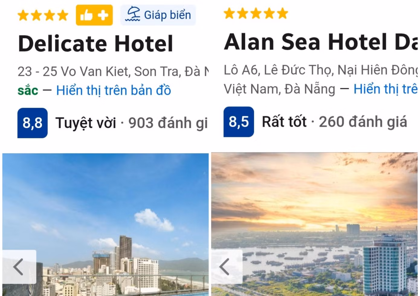 Các khách sạn tự gắn 4 sao, 5 sao trên các nền tảng bán phòng trực tuyến.