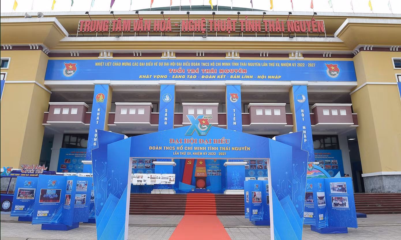 Đại hội diễn ra tại Trung tâm Văn hóa tỉnh Thái Nguyên. Ảnh: Xuân Tùng