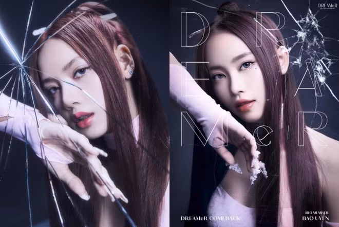 Bảo Uyên (ảnh phải) bị tố đạo nhái tạo hình của Lisa (BlackPink). Bảo Uyên (ảnh phải) bị tố đạo nhái tạo hình của Lisa (BlackPink).