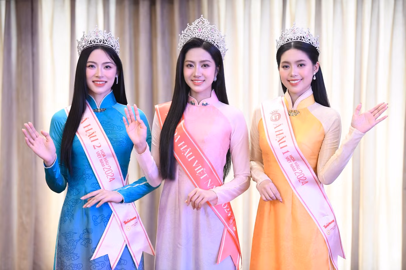 Nhan sắc của top 3 Hoa hậu Việt Nam 2024 được truyền thông và khán giả đánh giá cao.