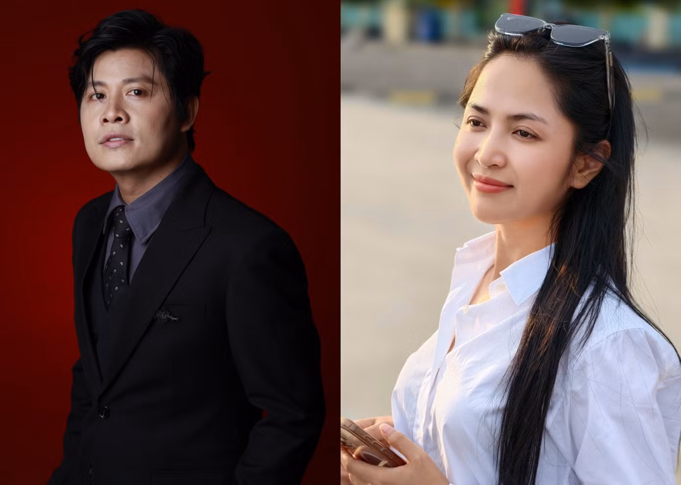 Nhạc sĩ Nguyễn Văn Chung (ảnh trái) muốn gửi lời cảm ơn đến ca sĩ Duyên Quỳnh.