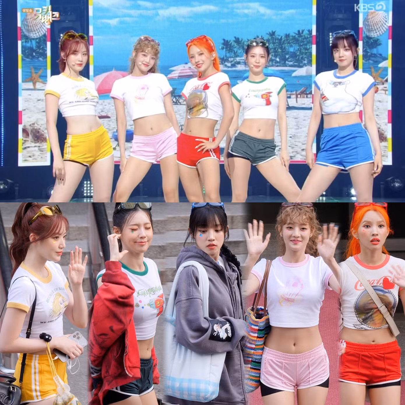Đồ diễn ngắn, lộ quần bảo hộ của 5 thành viên nhóm nhạc (G)I-DLE.