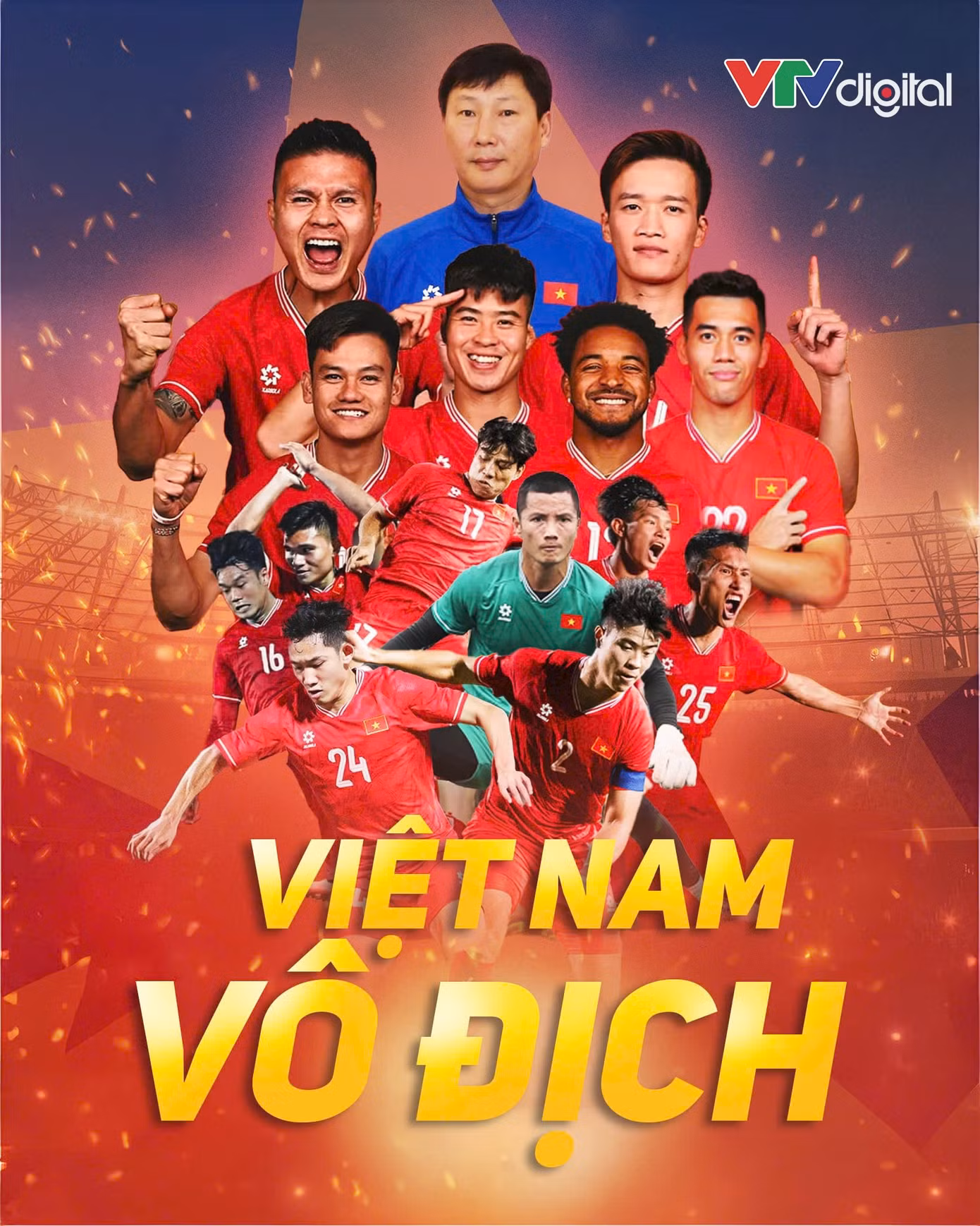 Bức hình chúc mừng chiến thắng của tuyển Việt Nam nhận về gần 200.000 lượt tương tác.