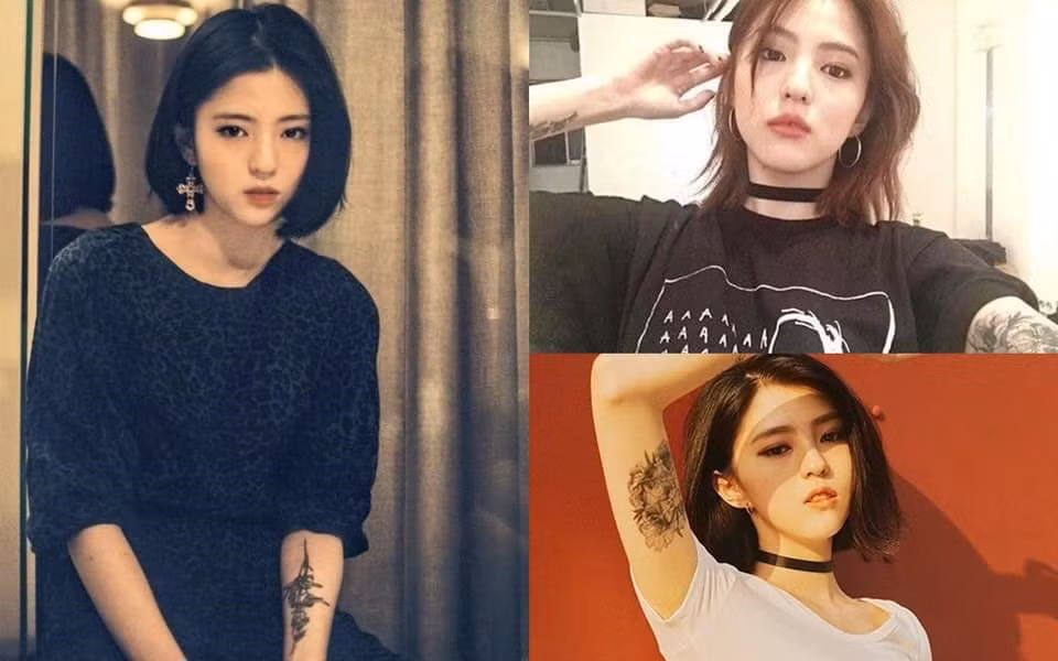 Hình ảnh nổi loạn một thời của Han So Hee khi còn làm mẫu.