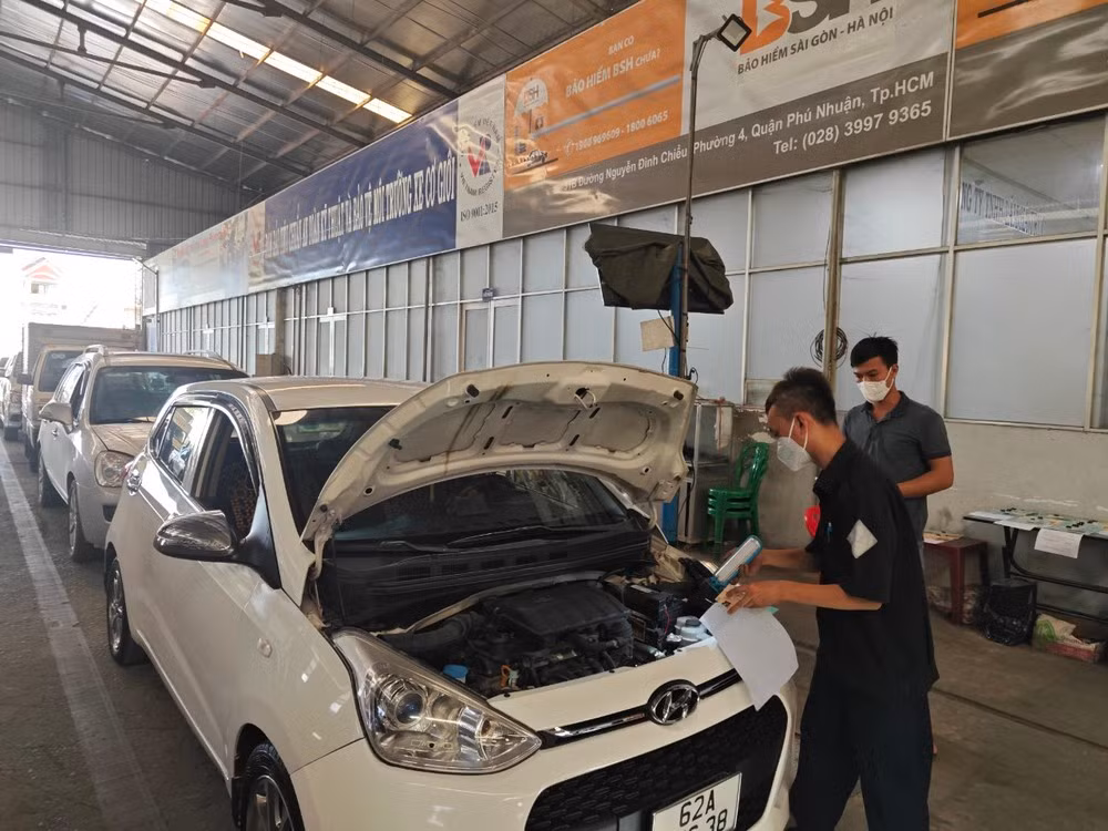 Hoạt động kiểm định xe cơ giới tại TPHCM.