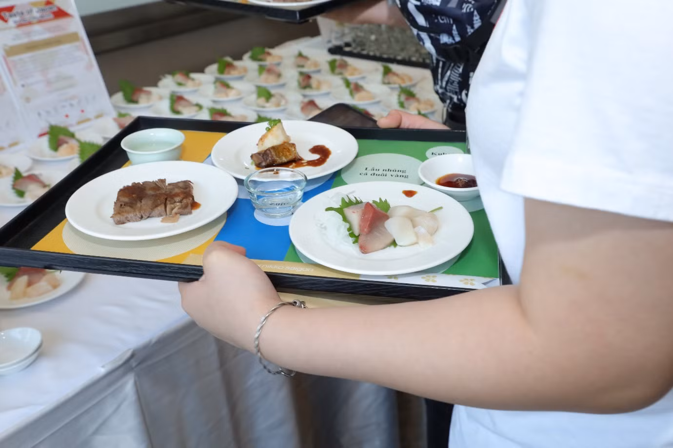 Các món ăn Nhật Bản khách mời thưởng thức tại hội thảo