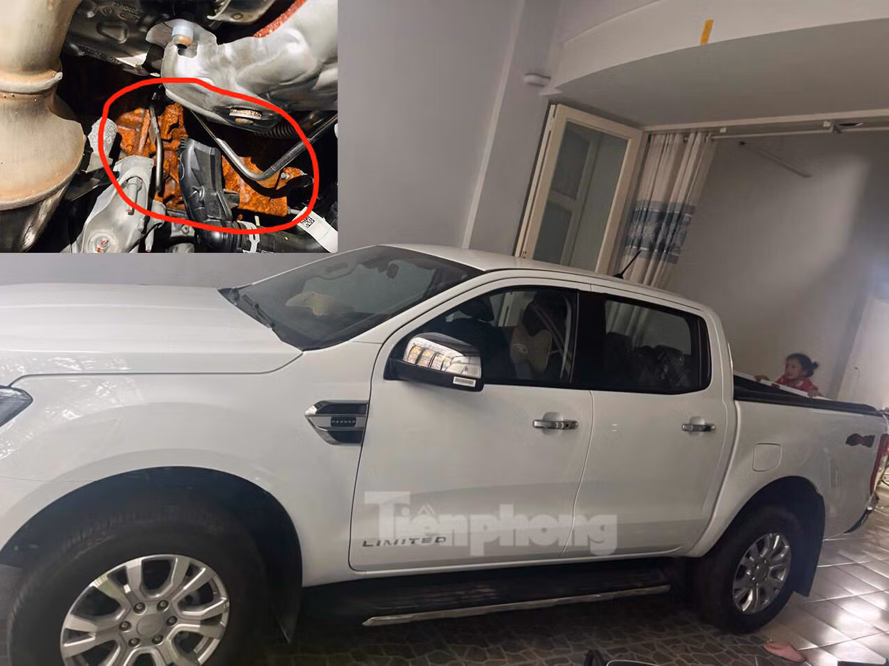 Chiếc Ford Ranger của anh N.N.H.