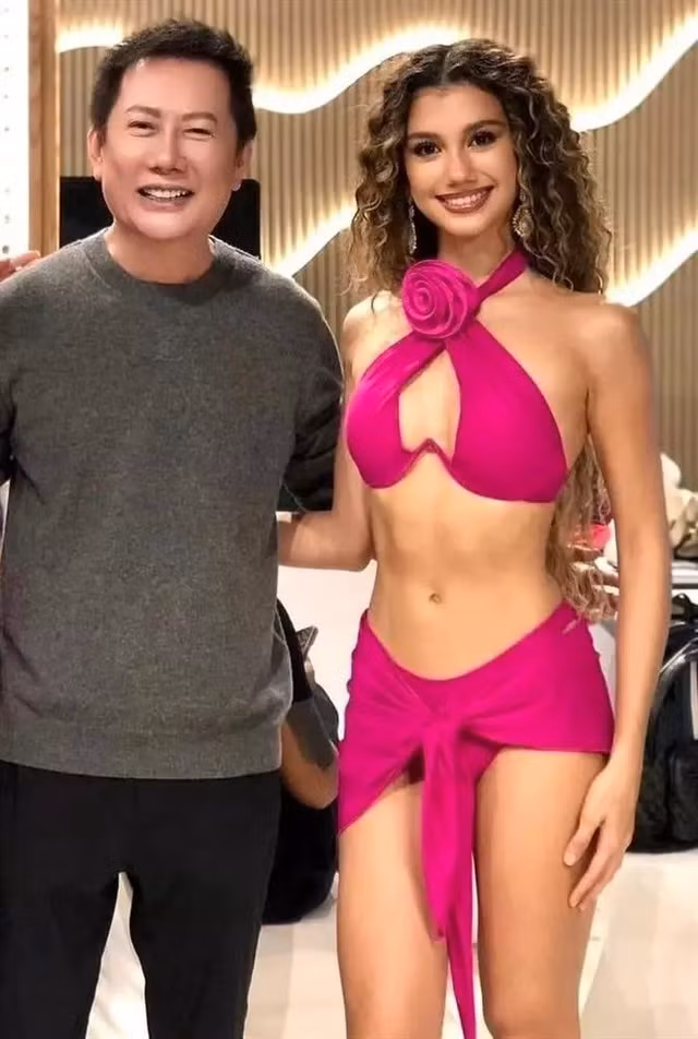 Ông Nawat và Miss Grand Philippines 2023 - Nikki De Moura.