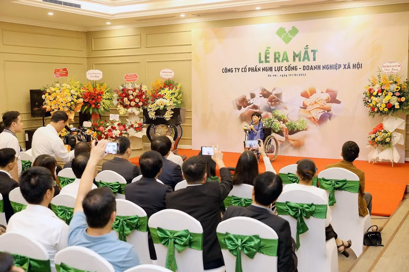 Bà Nguyễn Thị Vân - Chủ tịch HĐQT Công ty CP NLS DNXH chia sẻ về mục tiêu, tầm nhìn, chiến lược của công ty