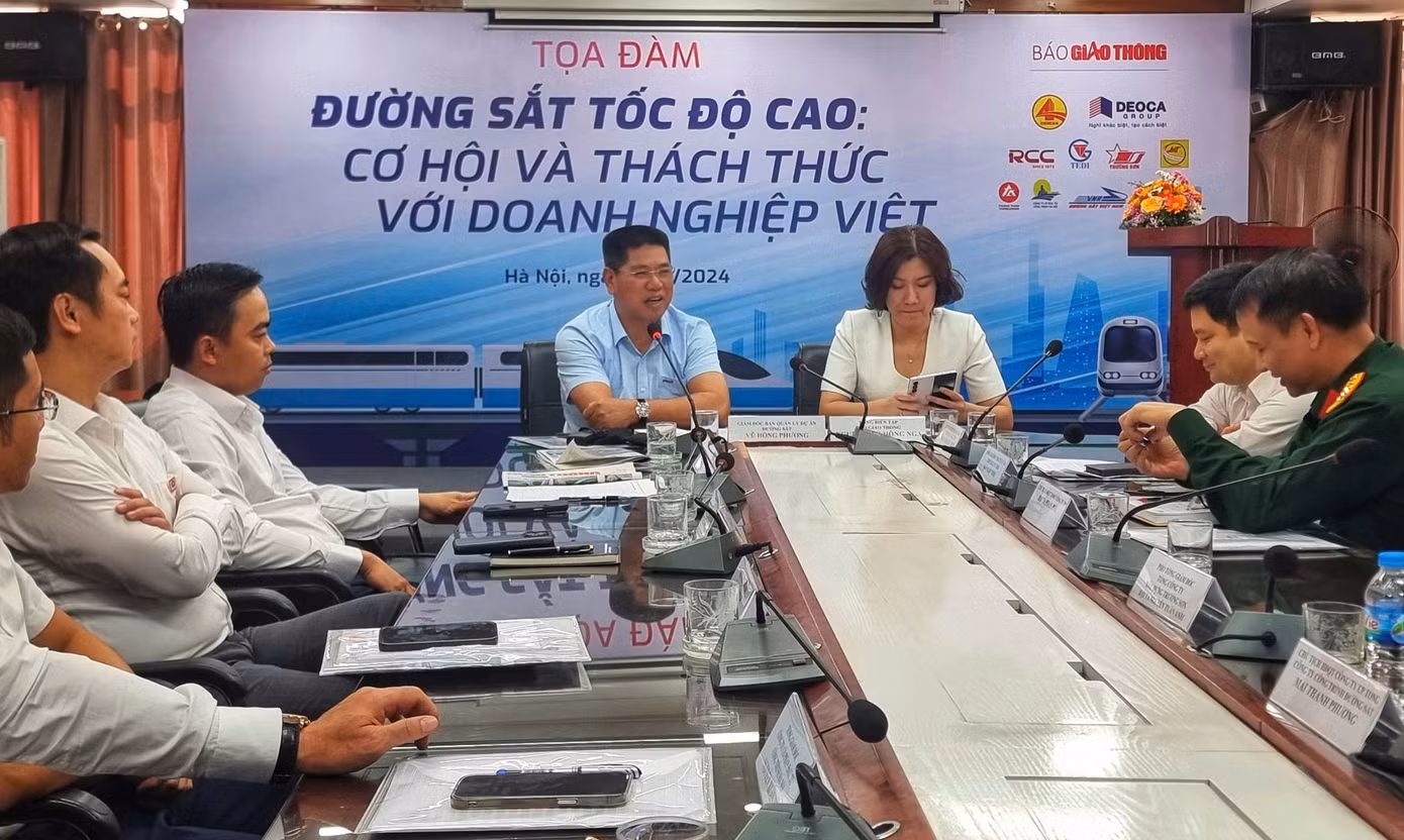 Ông Vũ Hồng Phương - Giám đốc Ban Quản lý dự án đường sắt - khẳng định, cơ hội cho doanh nghiệp Việt rất lớn trong dự án đường sắt tốc độ cao.