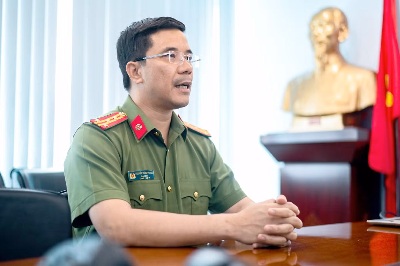 Đại tá Nguyễn Hồng Phong - Giám đốc Công an tỉnh Hà Tĩnh. Ảnh: Thạch Thảo