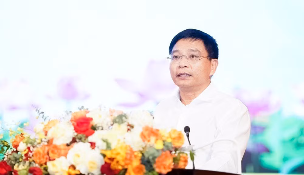 Bộ trưởng GTVT Nguyễn Văn Thắng phát biểu tại hội nghị.