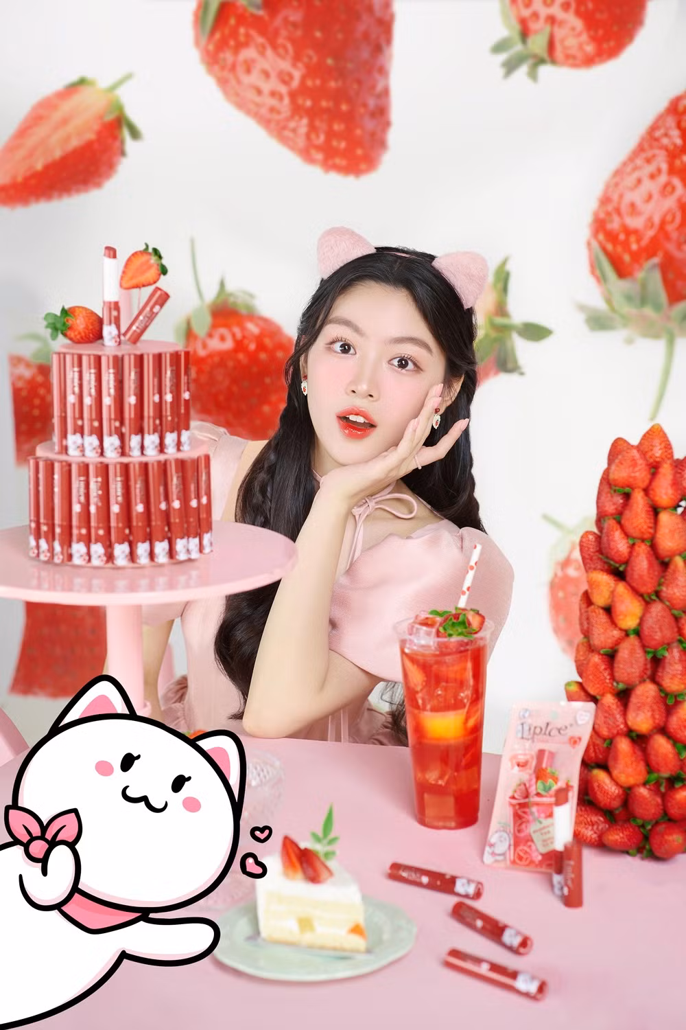 Tạo hình cực ngọt nhờ các sắc son tươi xinh trong BST SO CUTEEE - dòng son LipIce Sheer Color Q.