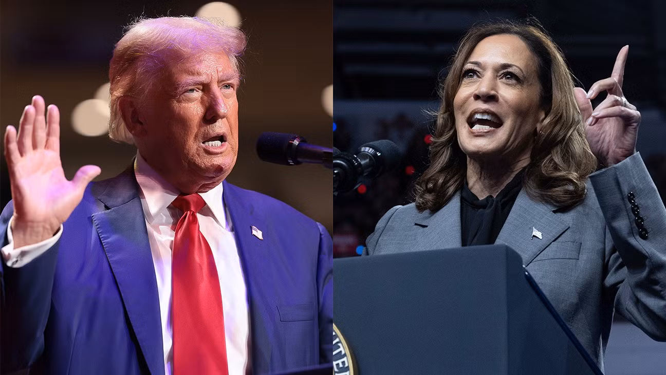 Ông Trump chỉ trích 60 Minutes vì biên tập câu cuộc phỏng vấn trên truyền hình theo hướng có lợi cho bà Harris. Ảnh: Getty Images.