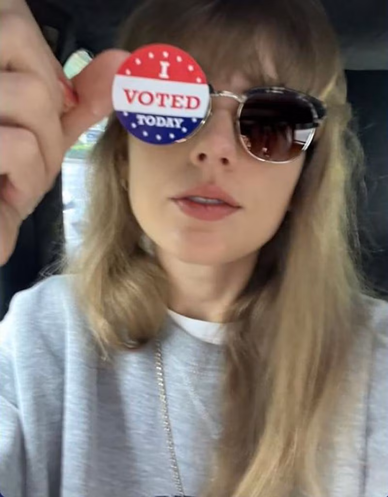 Mọi người tin rằng ông Trump là lý do Taylor chuyển từ người không bàn luận về chính trị thành tích cực thể hiện tiếng nói riêng. Ảnh: IG.