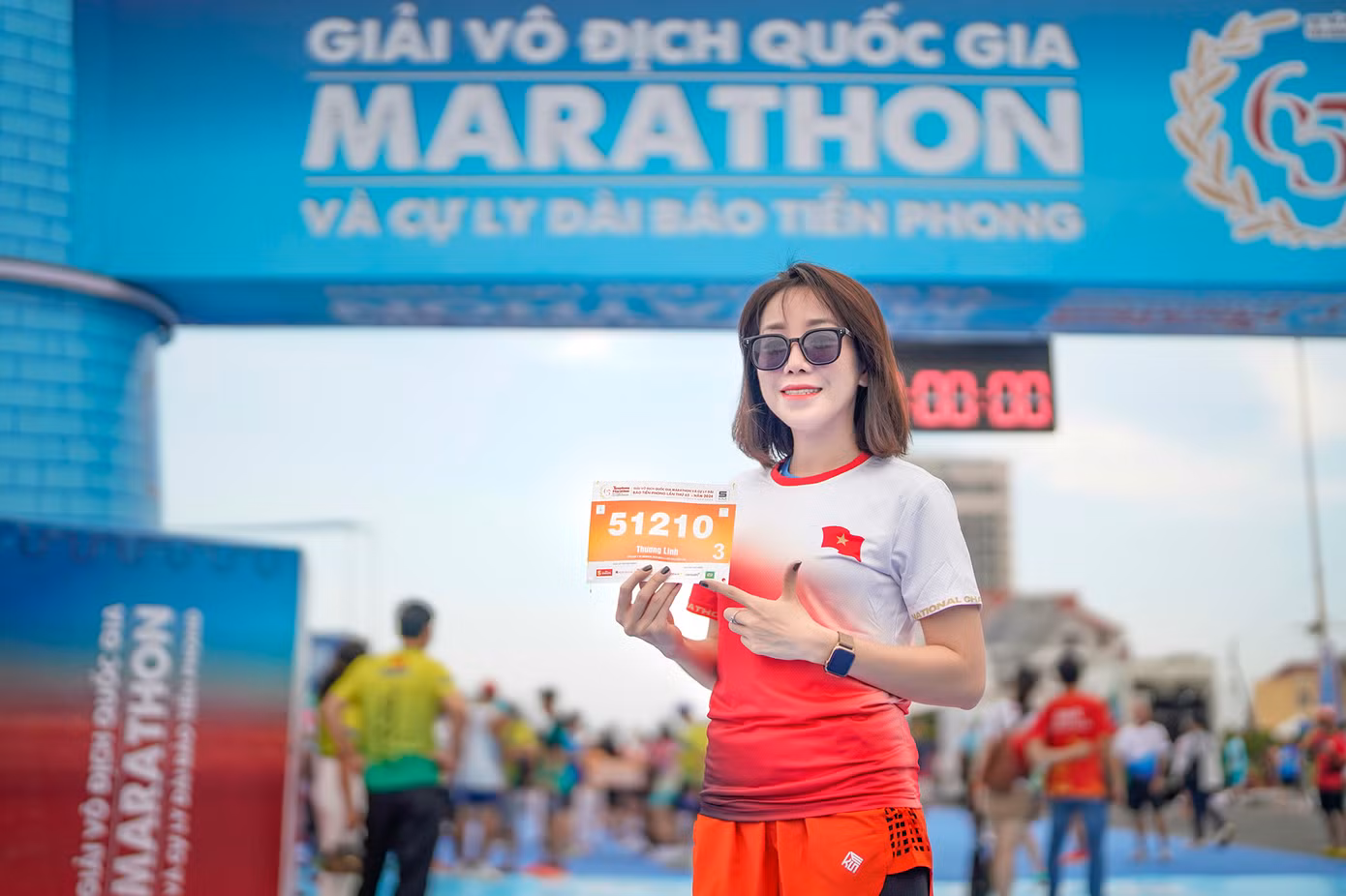 Runner Thương Linh đến từ Quảng Ngãi đăng ký cự ly 5km.
