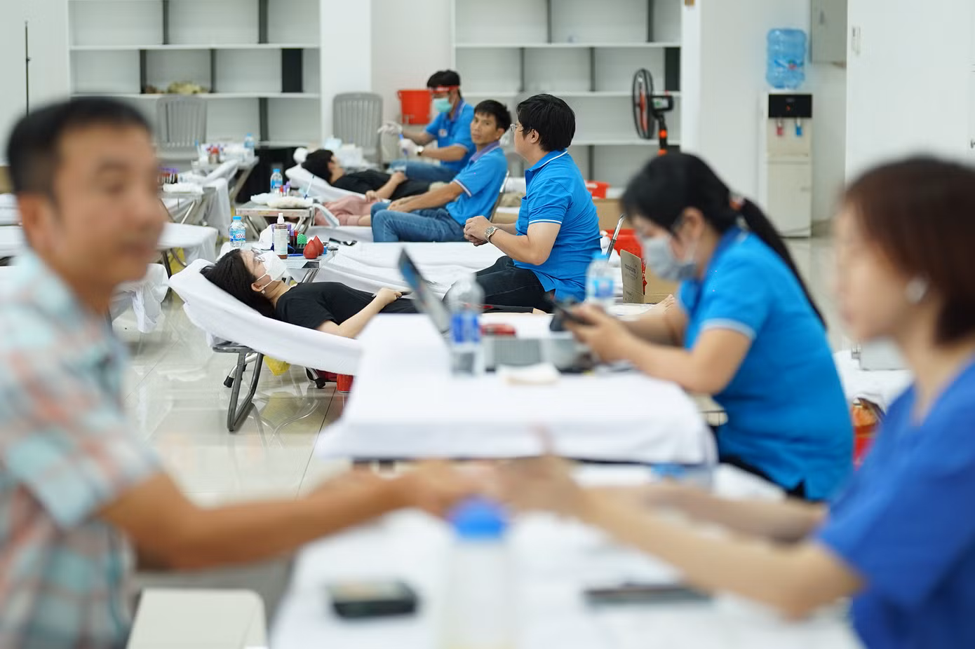 Một số cư dân không đủ điều kiện tham gia hiến máu tiếc nuối, xin lịch hoạt động các chương trình kế tiếp để chờ tham gia.