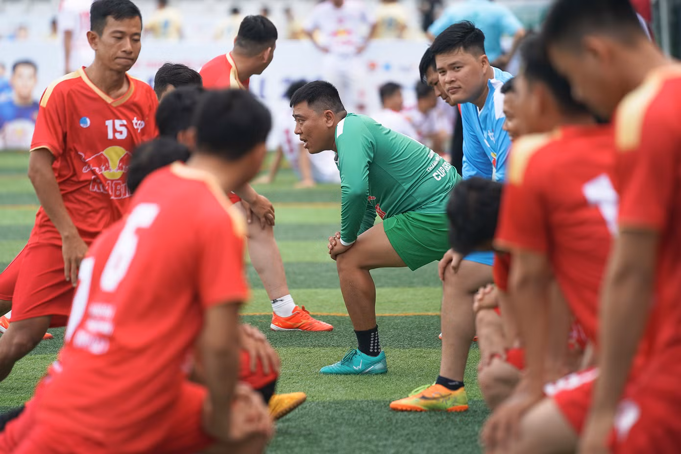 Giải bóng đá nam Thanh niên công nhân cúp Red Bull năm 2023 được tổ chức dành cho các nam thanh niên công nhân, độ tuổi từ 16 đến 40 là cán bộ công nhân viên của công ty mà đội bóng đó đại diện tại các khu công nghiệp, khu chế xuất tại các tỉnh, thành thuộc 6 khu vực: Khu vực Duyên hải Nam Trung bộ và Tây Nguyên (tại Quảng Nam), Trung du và miền núi phía Bắc (tại tỉnh Bắc Ninh), cụm Miền Đông Nam bộ (tại TPHCM), Đồng bằng sông Hậu (tại TP Cần Thơ), Khu vực Đồng bằng sông Tiền (tại Long An).