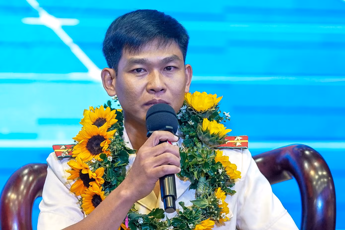 Đại úy Lê Hải Đăng – Phó trưởng Công an xã Mỹ Hạnh Tây