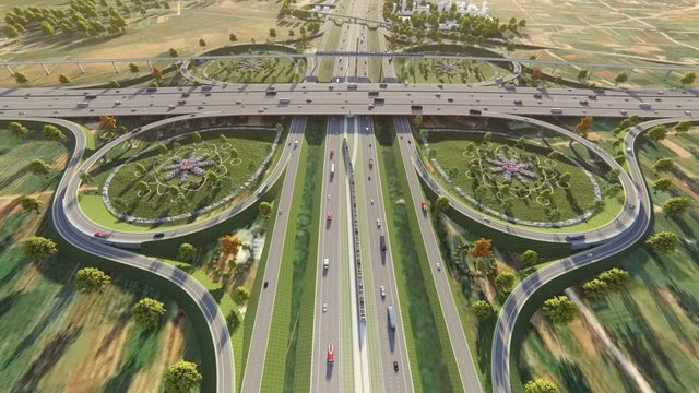 Phối cảnh đường Vành đai 4 - vùng Thủ đô.