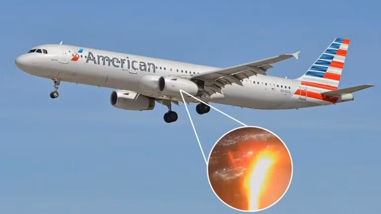 Chiếc Airbus 321 đã buộc phải quay đầu hạ cánh khẩn cấp vì phát hiện khói bốc ra từ động cơ bên phải chỉ ít phút sau khi cất cánh. Chiếc Airbus 321 đã buộc phải quay đầu hạ cánh khẩn cấp vì phát hiện khói bốc ra từ động cơ bên phải chỉ ít phút sau khi cất cánh.