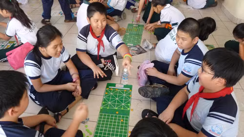 Học sinh khối lớp 5, Q.1, TP.HCM vừa dự kiểm tra học kỳ II. Ảnh: Hoàng Hương