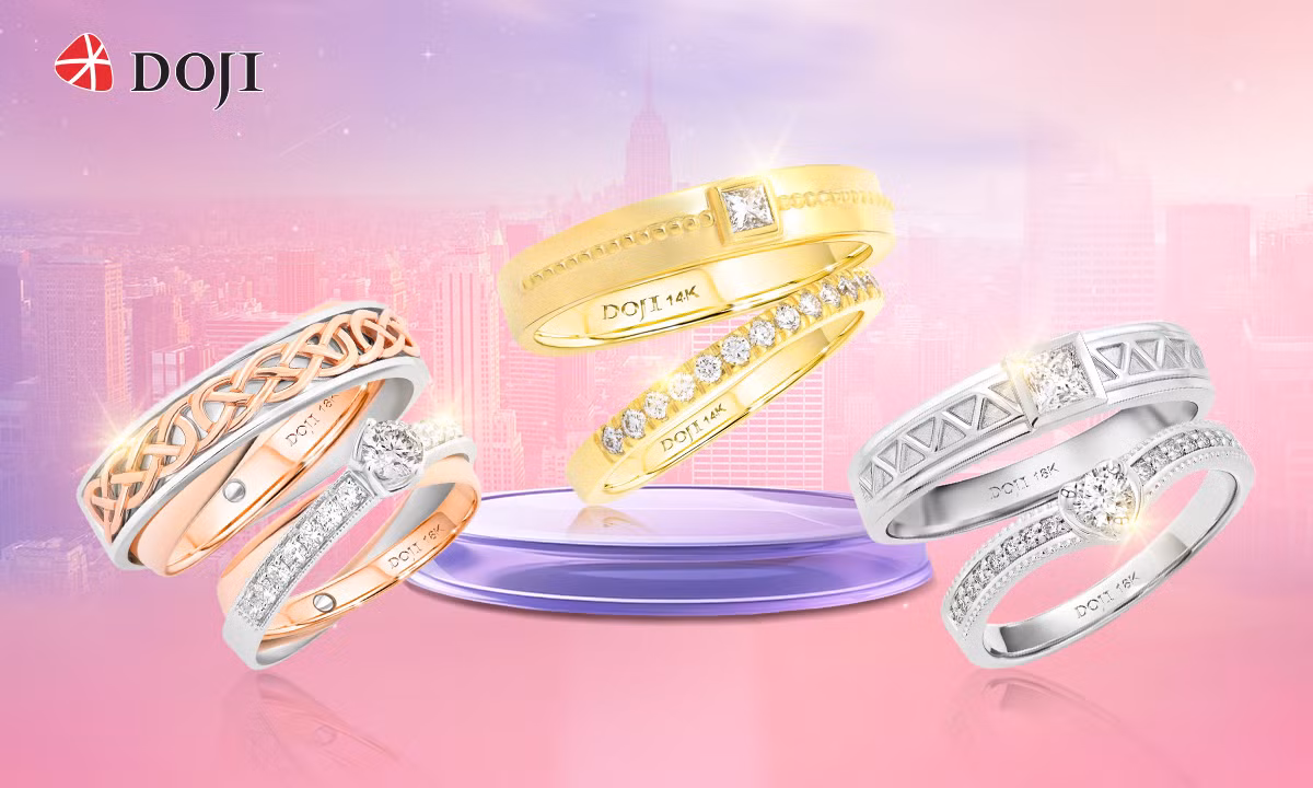 Nhẫn cưới là lời hẹn ước yêu thương trọn đời của đôi lứa.