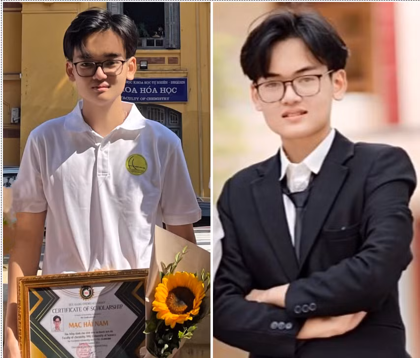 Nam sinh Mạc Hải Nam - sinh viên trường ĐH Khoa học tự nhiên, Đại học Quốc gia Hà Nội. Nam sinh Mạc Hải Nam - sinh viên trường ĐH Khoa học tự nhiên, Đại học Quốc gia Hà Nội.