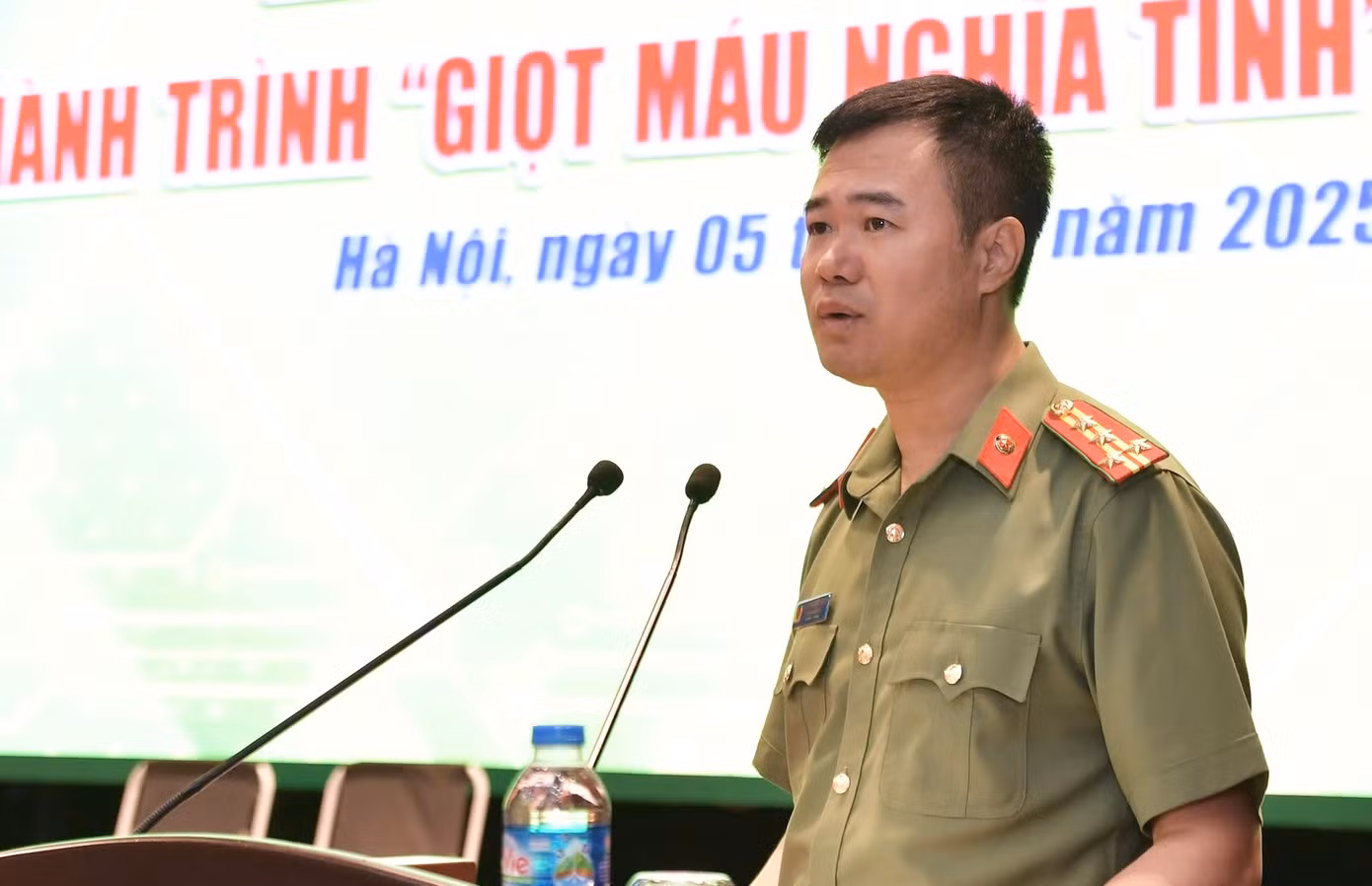 Đại tá Nguyễn Ngọc Quyền - Phó Giám đốc Công an TP Hà Nội phát biểu tại chương trình.