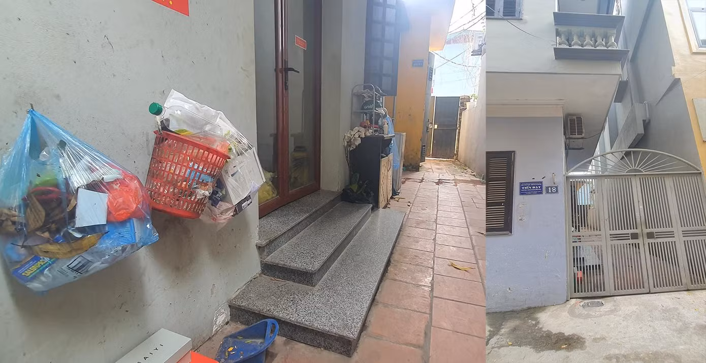 Trước nhà số 18 không hề có một biển hiệu nào liên quan đến hoạt động của sàn BĐS.