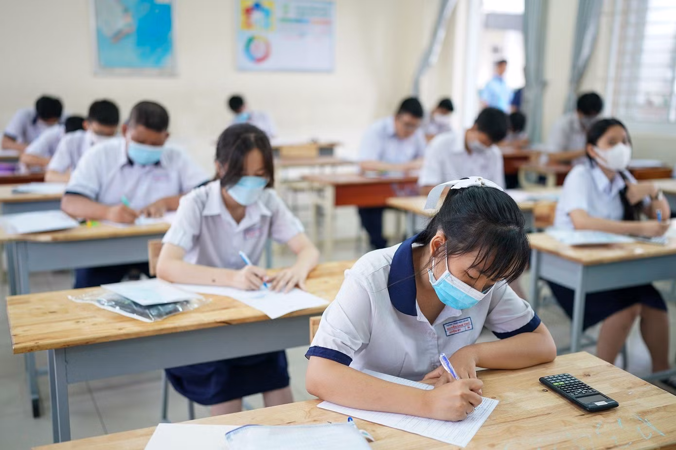 Thí sinh tham dự kỳ thi lớp 10 năm 2022- 2023 tại TPHCM