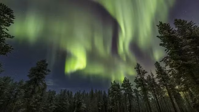 NOAA cho biết cực quang có thể xuất hiện ở phía bắc nước Mỹ vào thứ năm và thứ sáu. (Ảnh: Arterra)