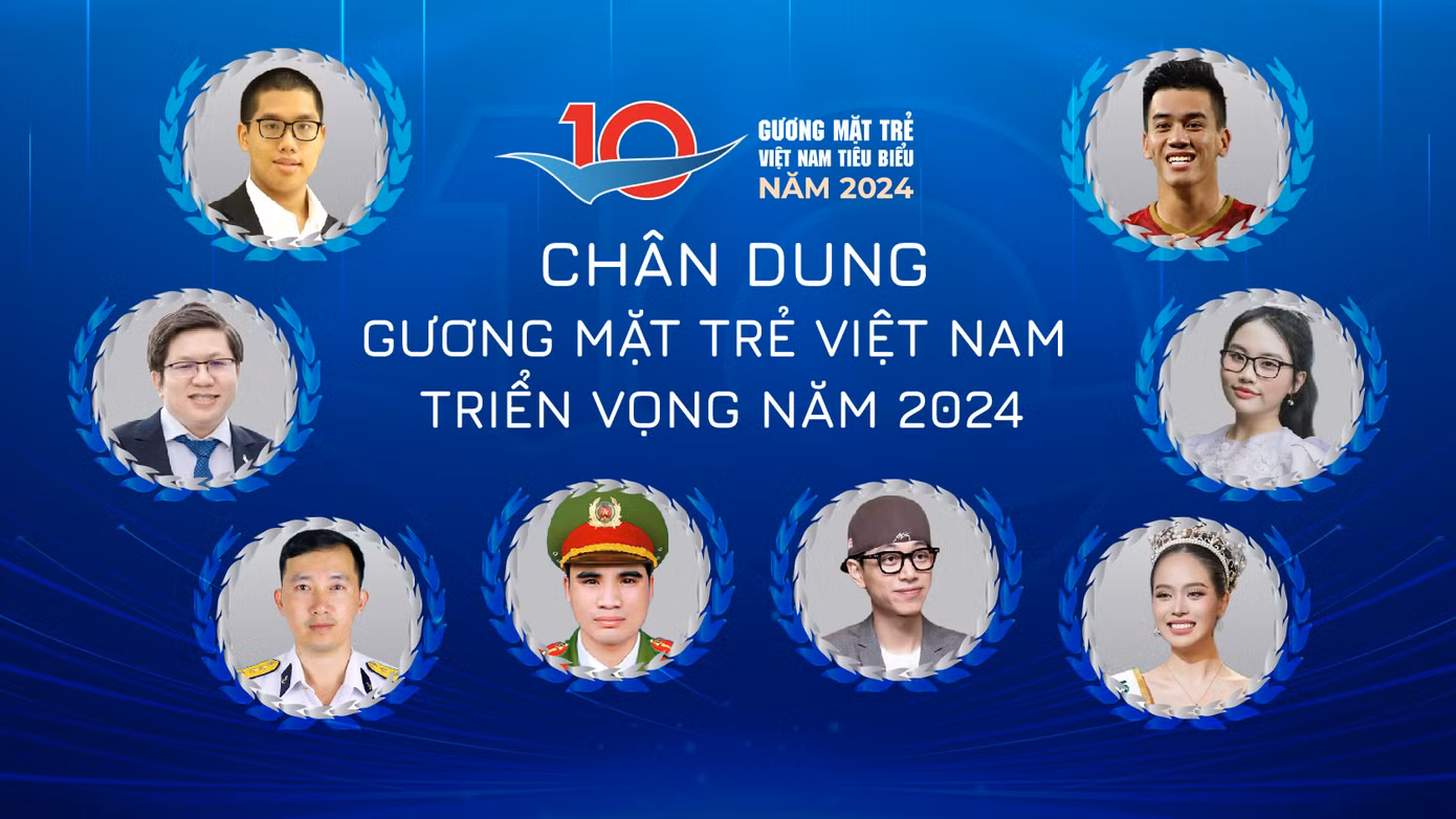 8 Gương mặt trẻ Việt Nam triển vọng năm 2024.