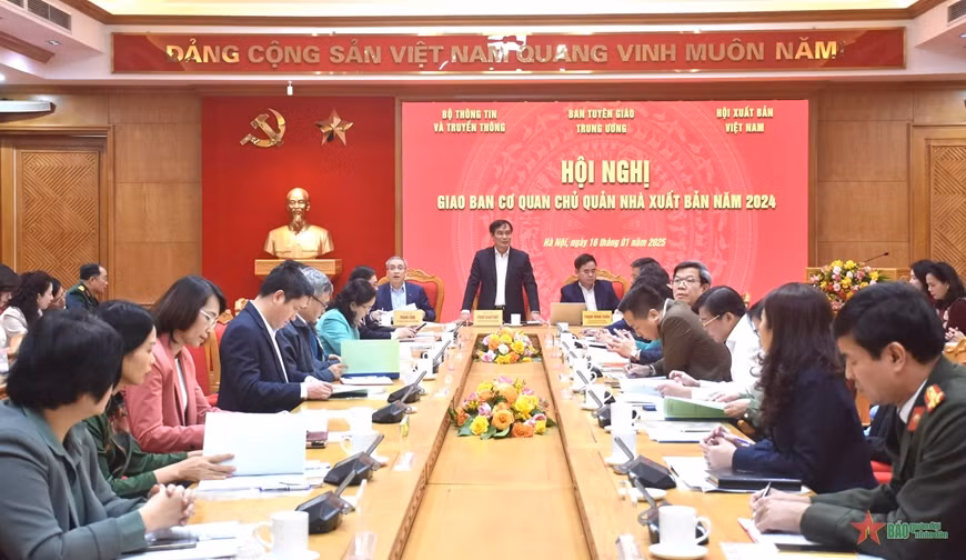 Hội nghị giao ban cơ quan chủ quản nhà xuất bản năm 2024.