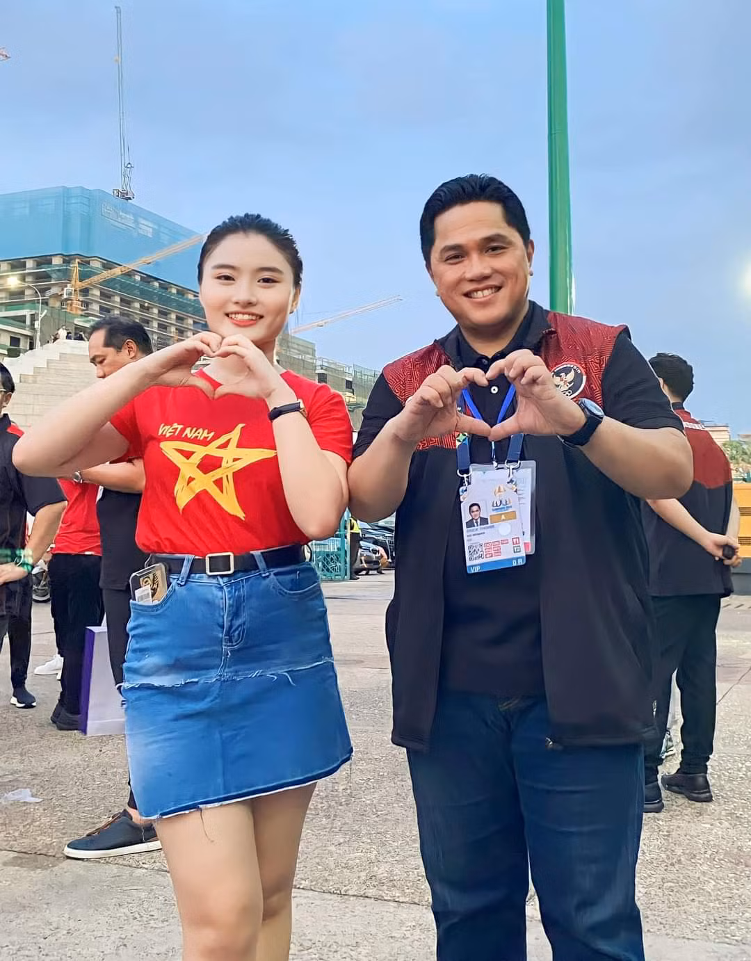 Thúy Vy với vai trò MC tại SEA Games 32.