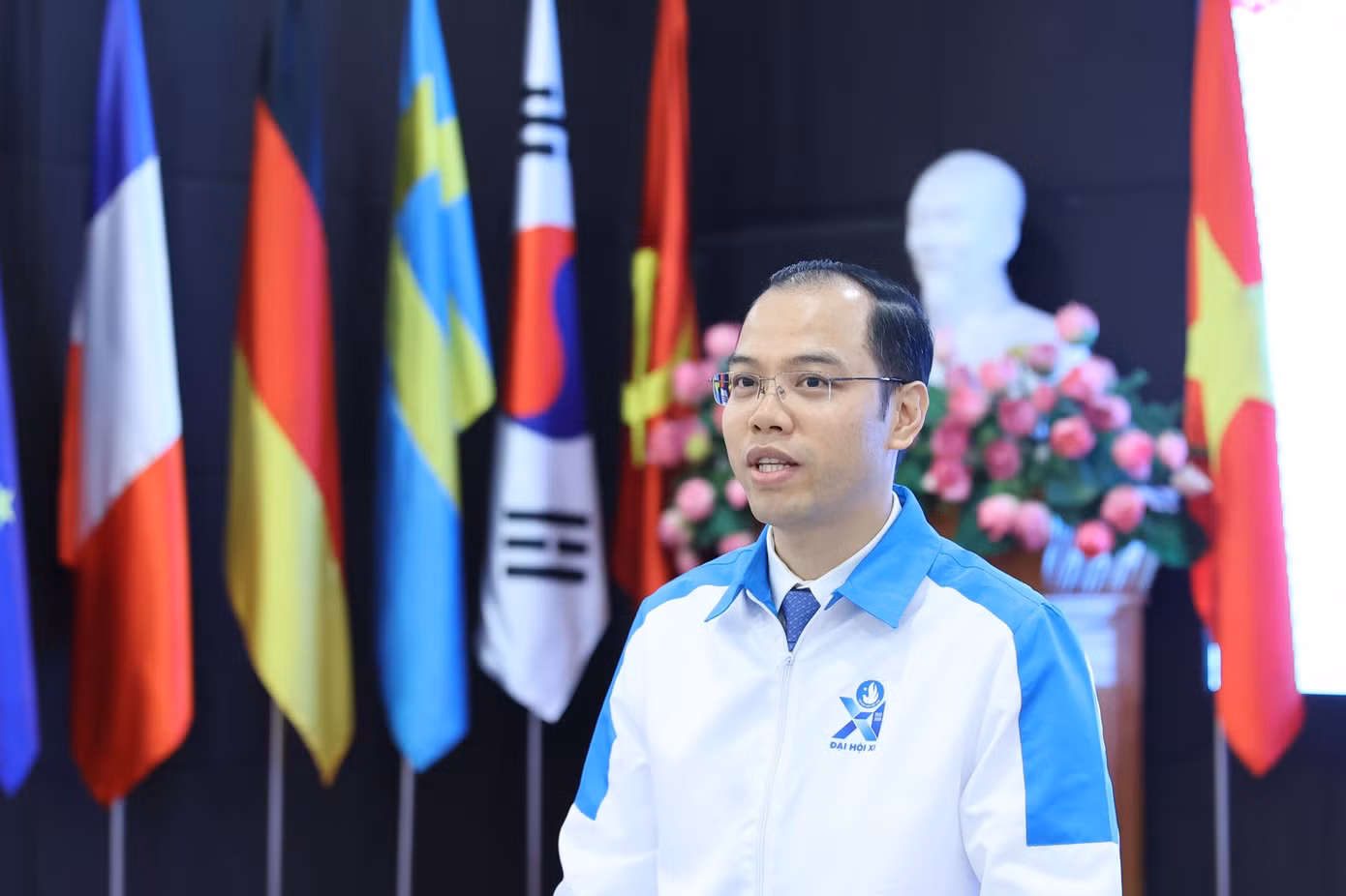Ủy viên BCH T.Ư Đoàn, Phó Chủ tịch T.Ư Hội Sinh viên Việt Nam - anh Nguyễn Tiến Hưng phát biểu kết luận.