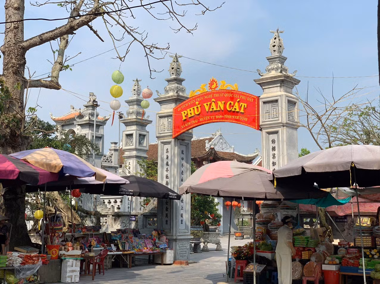 Phủ Vân Cát nằm phía bắc thôn Vân Cát, xã Kim Thái, huyện Vụ Bản, tỉnh Nam Định. Ảnh: TL