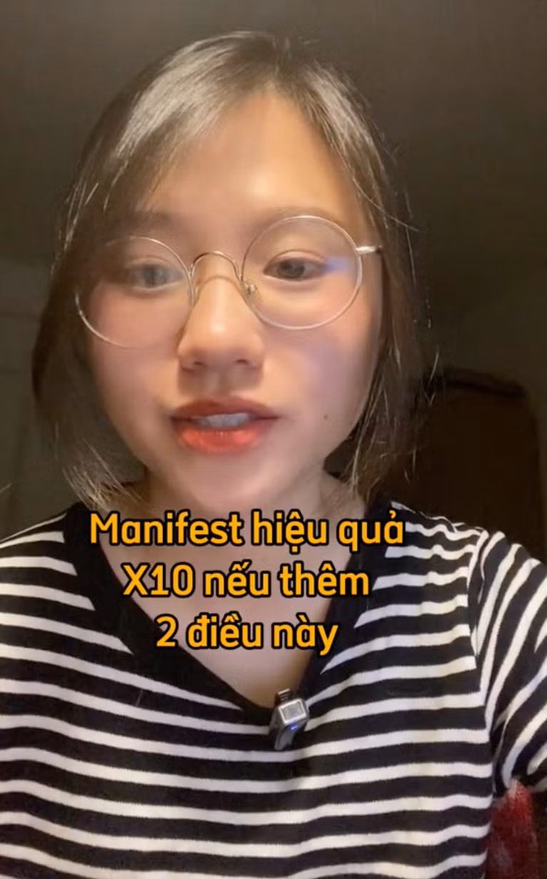 "Manifest" là cụm từ thường xuyên xuất hiện trên TikTok.
