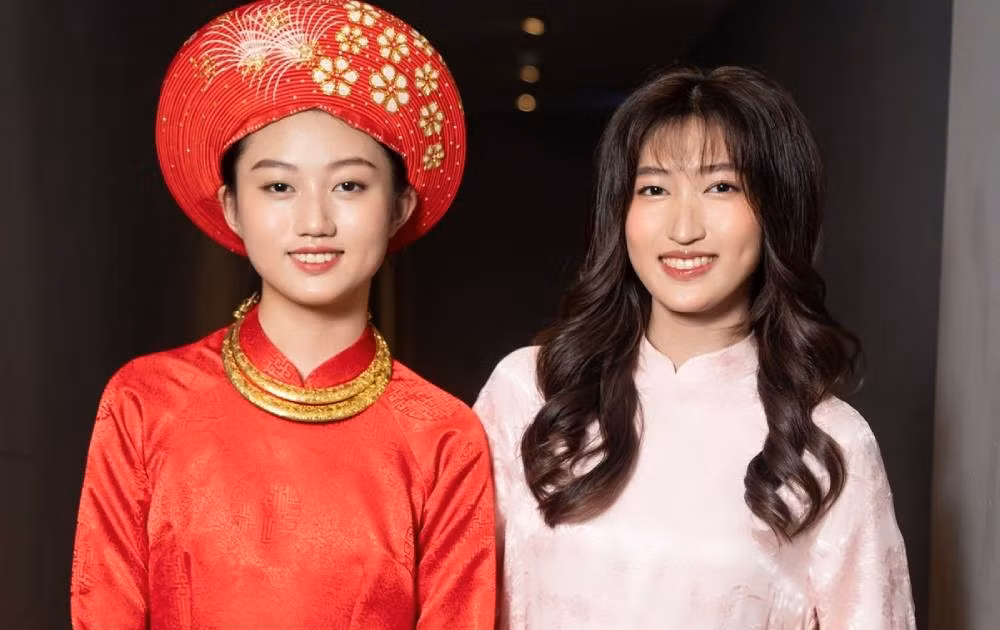Hai chị em Mai Mỹ Ngân - Mai Cát Vi vào vai cô dâu ma.