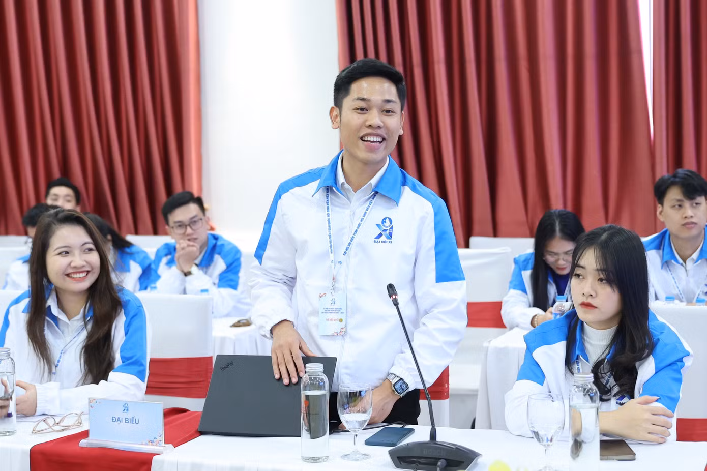 Chủ tịch Hội Sinh viên Đại học Quốc gia Hà Nội Tưởng Văn Thuấn.