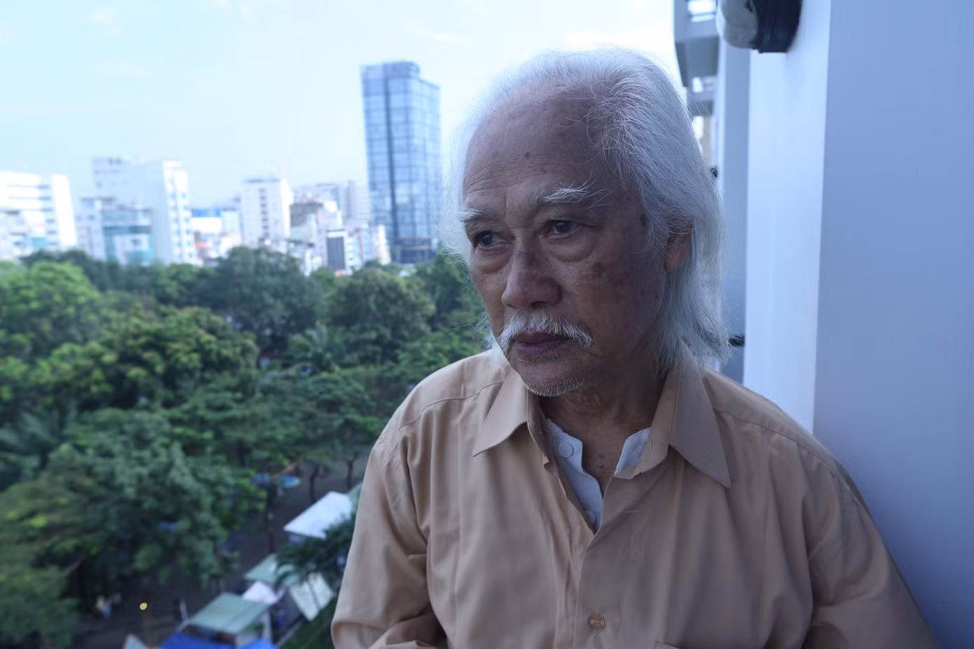 NSƯT Anh Thái tại Liên hoan phim Việt Nam lần thứ 19, diễn ra năm 2015. Ảnh: NSƯT Phạm Thanh Hà.